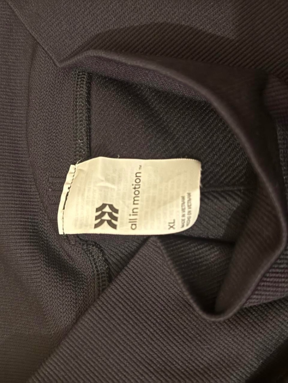 all in motion Black Ribbed Performance Top - Picture 5 of 7
